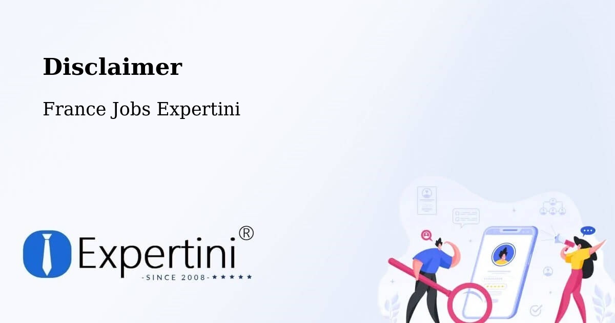 Disclaimer – Sanguinet - France Jobs Expertini