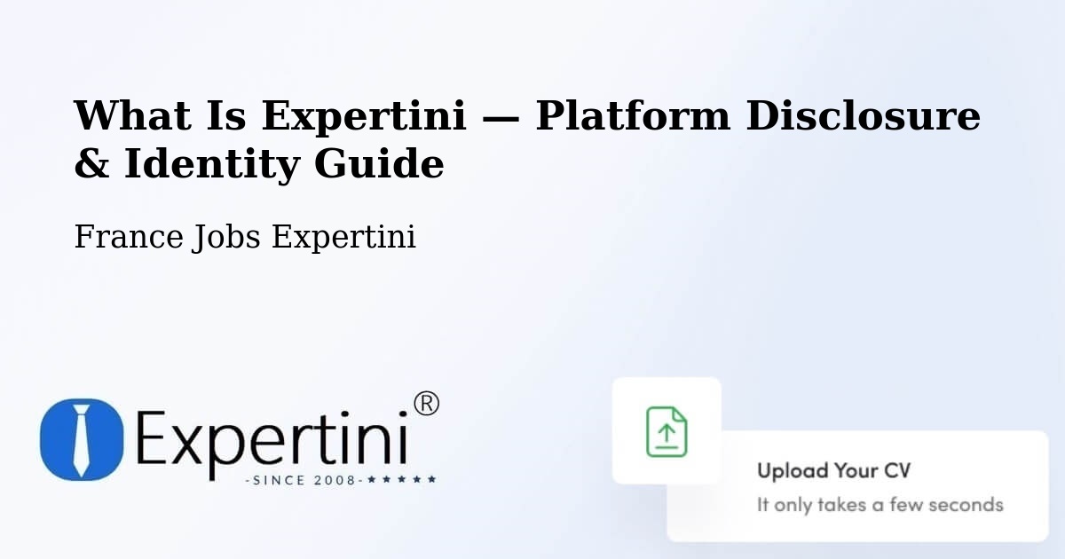 What Is Expertini — Platform Disclosure & Identity Guide – Sanguinet